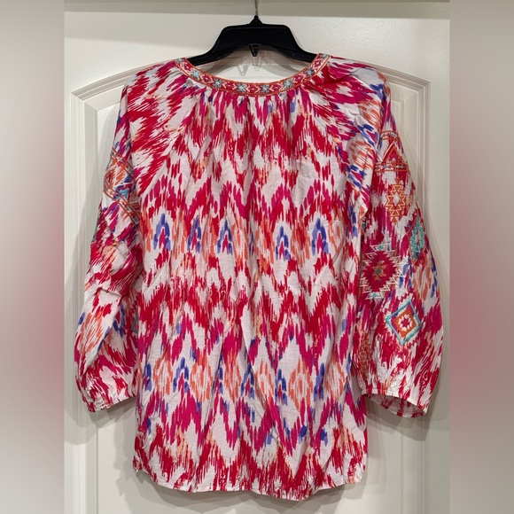 Savanna Jane Multicolor Boho Blouse - Picture 6 of 7